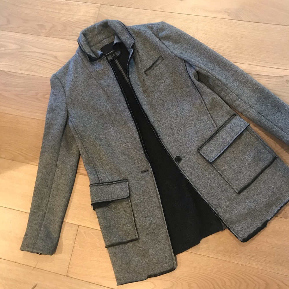 Gray Wool Blazer - image 3